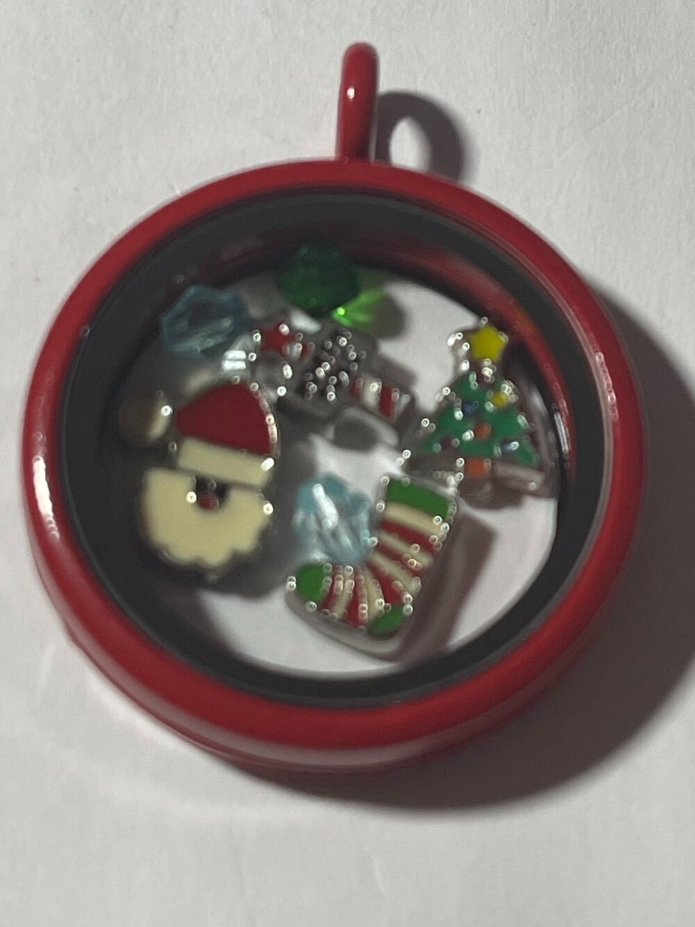 Happy Holidays Memory Locket w/ Chain NEW